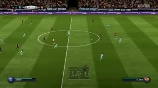 گیم پلی بازی Fifa 18 بارسلونا در مقابل پاریس سینت ژرمن