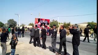 دسته زنجیر زنی روز 9 محرم 1396- روستای خم پیچ