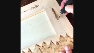 آموزش : نقاشی روی چوب با حرارت دادن