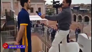 مشکلات حمید معصومی نژاد حین مصاحبه با محمدجواد معنوی نژاد زاویه سازی صورت